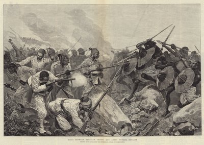 Fight Between Egyptian Troops and Arabs Outside Souakim by Richard Caton Woodville junior